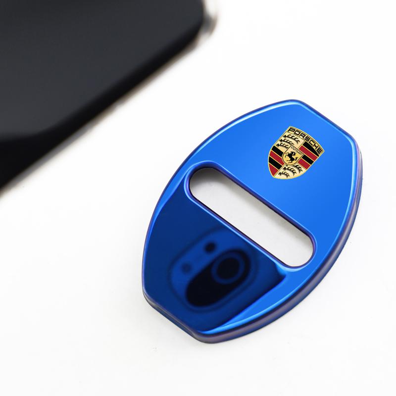 4 Stück Auto Zubehör Dekoration Schutz Türschloss Abdeckung Für Porsche Cayenne Panamera Macan 911 718 Taycan Boxster Cayman 918 Pajun