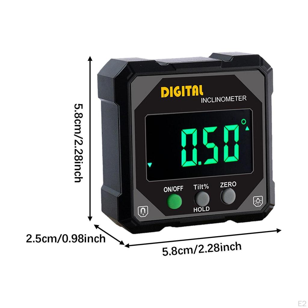 Digital Angle Gauge Meter Inclinometer Electronic Level Data Retention Function