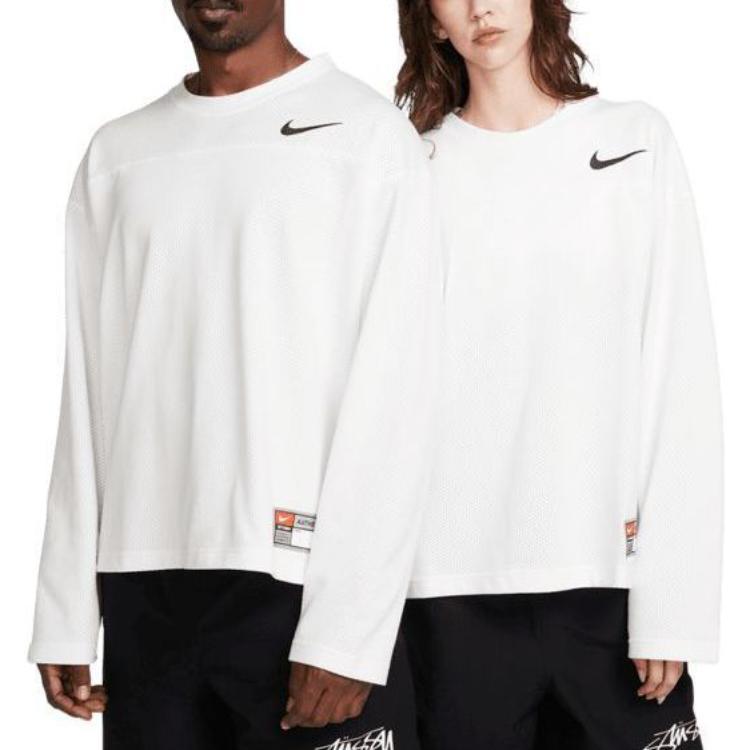 Nike X Stussy Long-Sleeve Top (Asia Sizing) Sail Unisex Tops White FJ9165-133