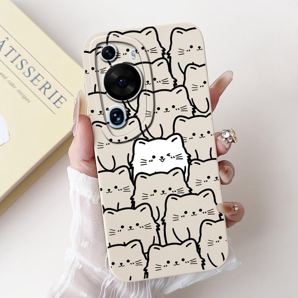 Cartoon Fashion Back Shell For Huawei P60 / P60Pro / P60Art Phone Bumper Case Soft Silicone Dragon Astronaut Funda HuaweiP60 Bag