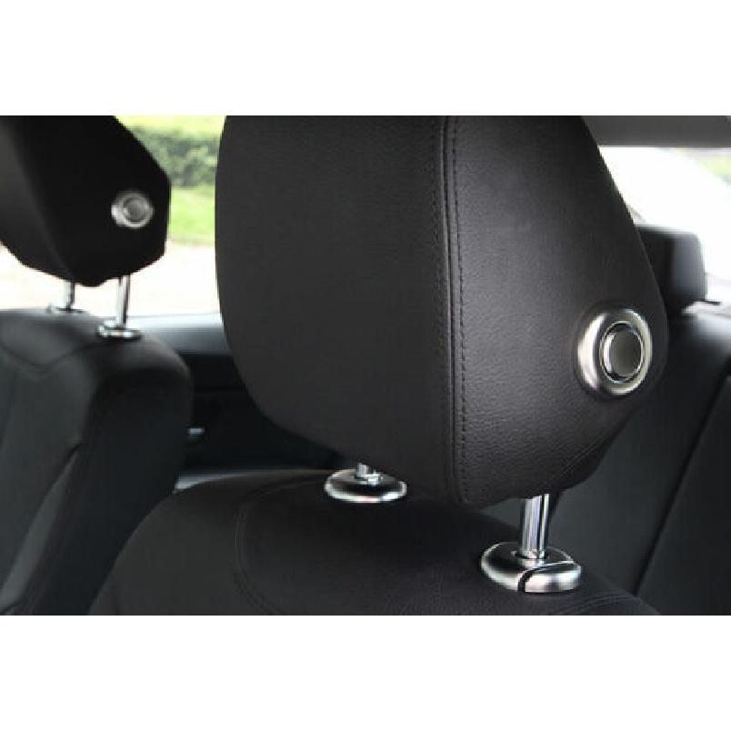 Fit For BMW 3 4 Series GT 2013- Seat Adjust ABS Silver Handle Headrest Trim