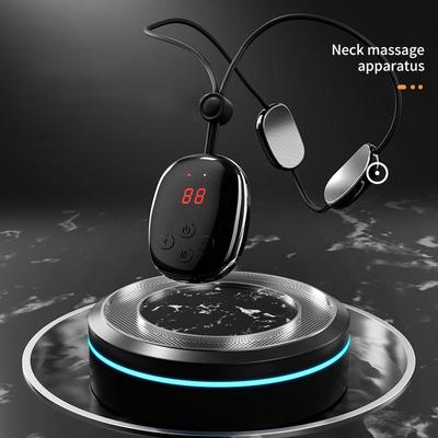 Portable Neck Massager Smart Electric Cervical Spine Massage Pendant Mini Vibrating Neck Massager with EMS and Hot Compress