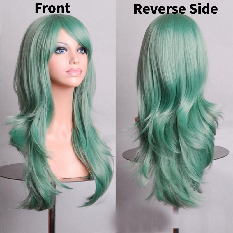 Cross Border Anime Cosplay Wavy Wig With Heat Resistant Fiber For Women