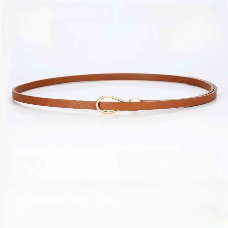 Korean-Style Fashionable and Versatile Slim Waist Belt for Women – Knotted Decorative Leather Belt for Dresses and Sweaters