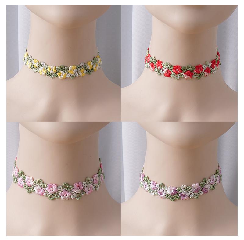 10Meters Pink Lace Trim Crafts Flower Embroidered Applique For Party Dress Decoration Collars Sewing DIY Ribbon Fabric 2cm Wide