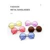 Luxury Metal Chain Round Sunglasses Rimless Brand Shades For Women Circle Sun Glasses Gradient   Zonnebril Dames