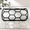 Corn Snake Activity Toy Reptile Honeycomb Climbing Shelf, Suction Cup Tunnel Hide, Rest Platform Terrarium Landscaping Decor for Ball Python, Lizard,