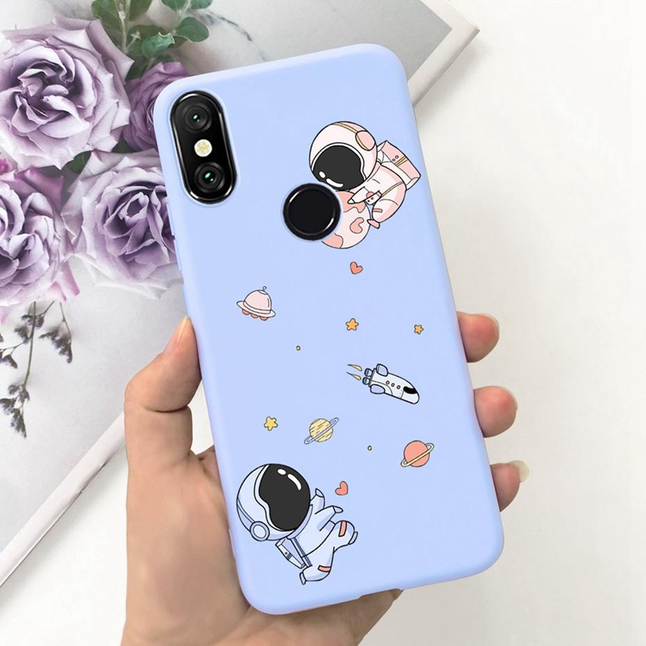 Case For Xiaomi Mi A2 Lite 5.84" Cute Animal Cartoon Candy Color Soft Silicone Phone Bumper For Xiaomi Mi A2lite Back Cover