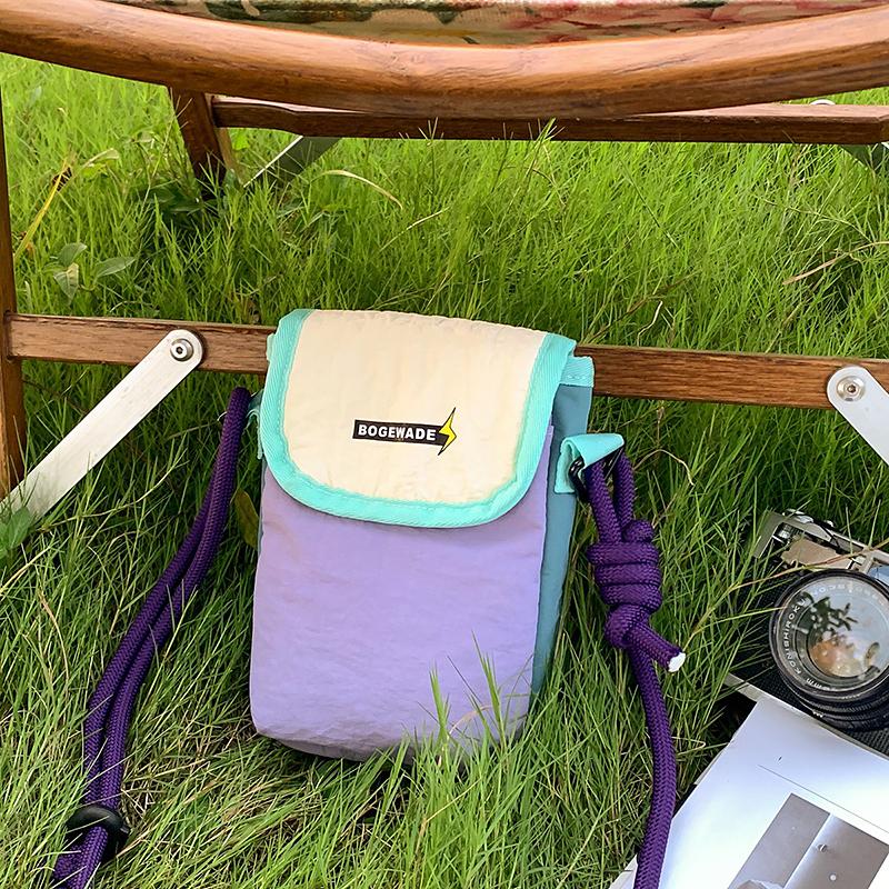 Crossbody Bag Color Block Mobile Phone Shoulder Bag