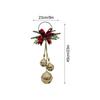 Christmas Tree Bell Ornaments Metal Rustic Festive Bowknot Tree Hanger Bells Christmas Farmhouse Ornaments For Front Door Home