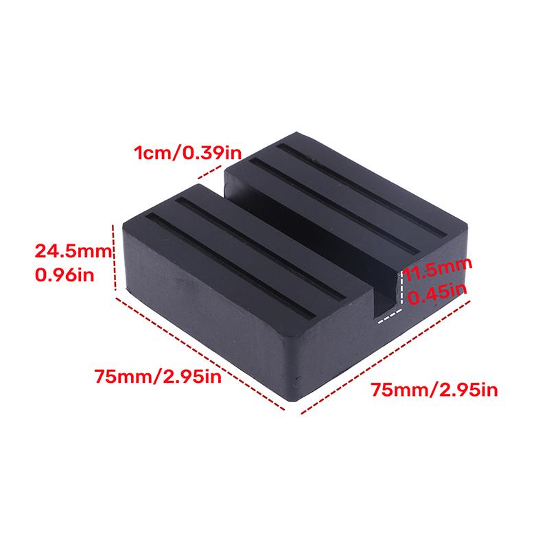 Universal Car Lift Jack Stand Rubber Pads Black Rubber Slotted Floor Jack Pad Frame Rail Adapter