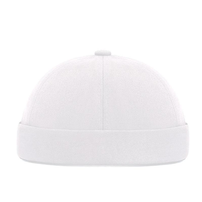 Trendy Retro Hip-hop Landlord Hat Melon Rind Hat Smooth Board Without Brim Tang Hat