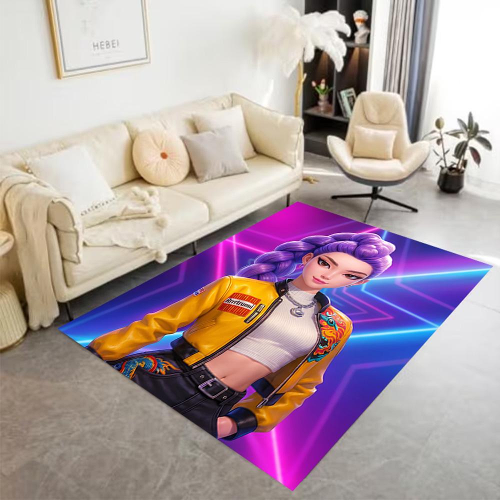 K-pop Demon Hunters Area Rug Design for Foyer Kitchen Living Rooms Dining Room Antislip Carpet Office home decor