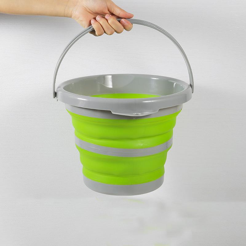 5/10L Collapsible Bucket Portable Folding Bucket Silicon Car Washing Bucket Outdoor Fishing Travel Camp Bucket Household Storage