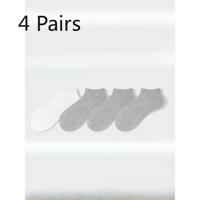 4 Paar Damen Frühling und Sommer Neue Mode Sport Freizeit Reine Farbe Deodorant Feuchtigkeitstransport In der Röhre Socken