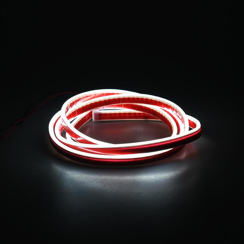 

12V Scan Starting Led Car Hood Light Strip Decorative Lamp Flexible DRL Daytime Running Lights Auto Headlight Strips Car Assecor 100cm білий