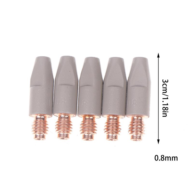 

5 шт. Защитное сопло с покрытием 24Kd 0,8/1,0/1,2 мм Контактное сопло сварочной горелки Mig 24Kd Mig Mag Контактное сопло