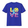 Softball T Shirt for Girls Love vintage Washed homme designer clothes Soft Top For Everyday Wear Stylish Comfortable Stretched