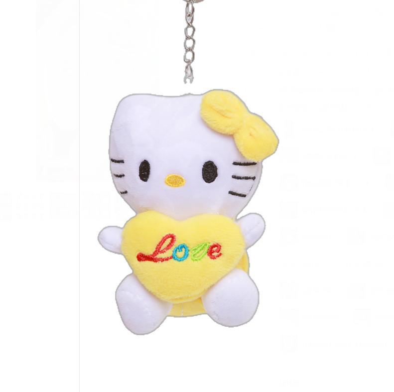 Hello Kitty Plush Keychain With Metal Clasp And Gift For Collectors
