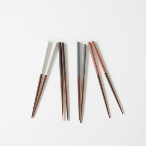 Sunny Life Design Wakasa Lacquer Chopsticks, Antibacterial Finish, Dishwasher Safe, 23cm, Rounded Tip, Blue, Made in Japan, 264420