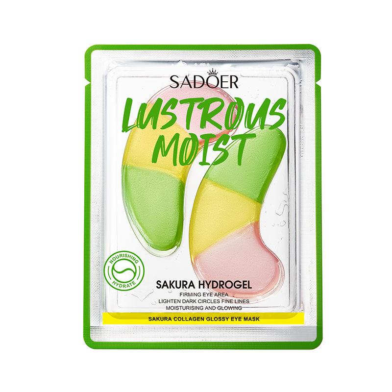 Cherry Blossom Eye Mask Anti Wrinkle Nourishing Improve Eye Bag Lighten Dark Circles Under Eyes Caviar Grape Seed Red Algae Collagen Eye Mask