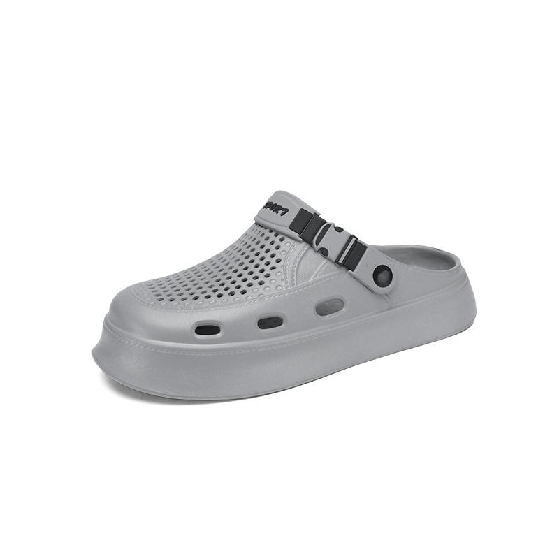 Men s Summer Cross-Border Soft Sole Closed-Toe Slippers – Step-on-Comfort, Outdoor Beach Water Shoes 40-41