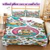 Cute animals surfing Pattern Bedding,Quilt Set Quilt Cover Pillowcase Home Birthday Gift (1*duvet cover+2*pillowcase,without core)