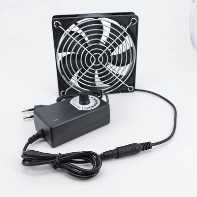 120x25mm DC 12V Lüfter 12cm mit 110V 220V AC Drehzahlregler 3V bis 12V für Receiver Xbox DVR Komponentenkühler