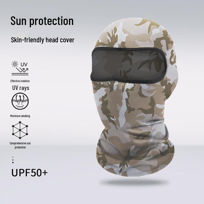 Atmungsaktive Sommer-Gesichtsmaske: Sonnencreme Sturmhaube für Radfahren, Klettern, Motorradfahren und Outdoor-Sportarten