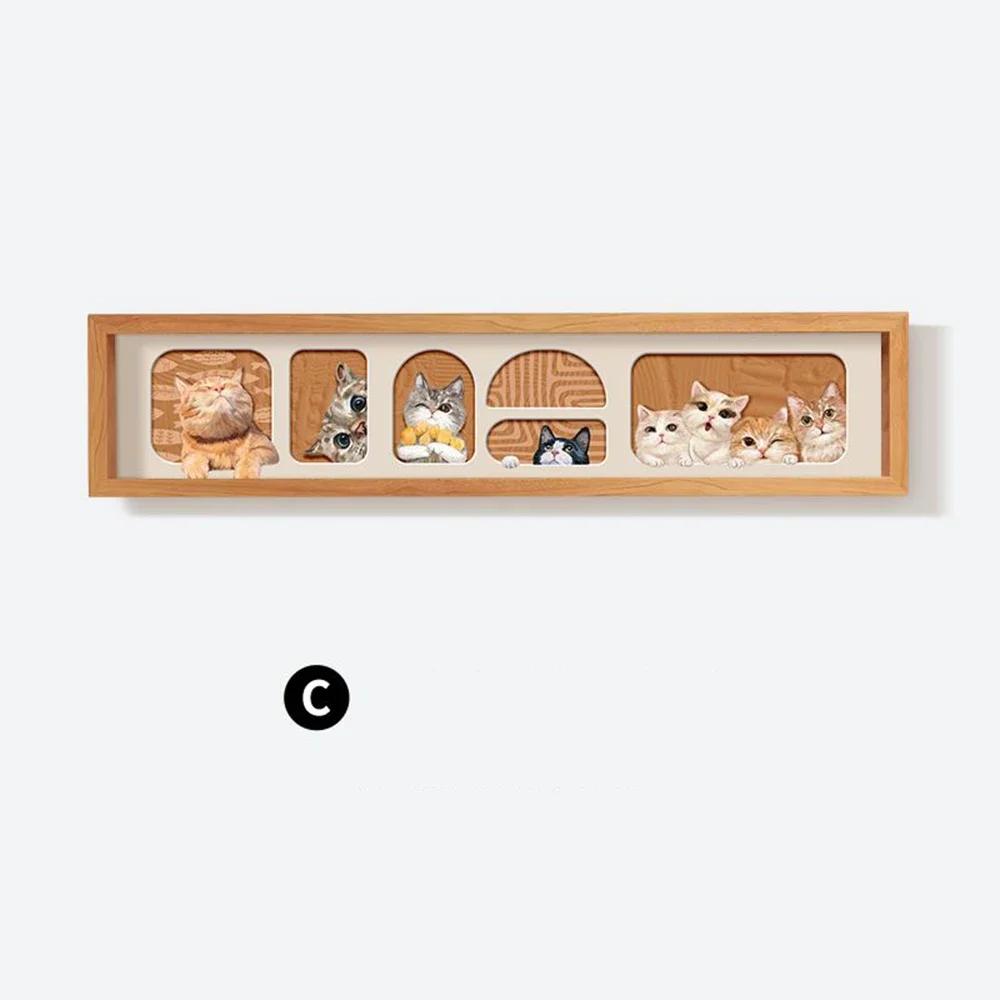 

Новая входная дверь стеллаж для хранения вещей креативный крючок для ключей настенный ящик для хранения в виде симпатичного кота без перфорации декоративная роспись