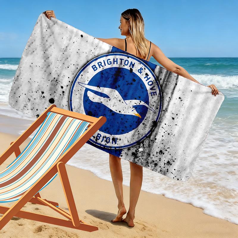 Asciugamano da Spiaggia Brighton & Hove Albion, Asciugamano Grande Morbido Asciugatura Rapida per Spiaggia Campeggio Nuoto