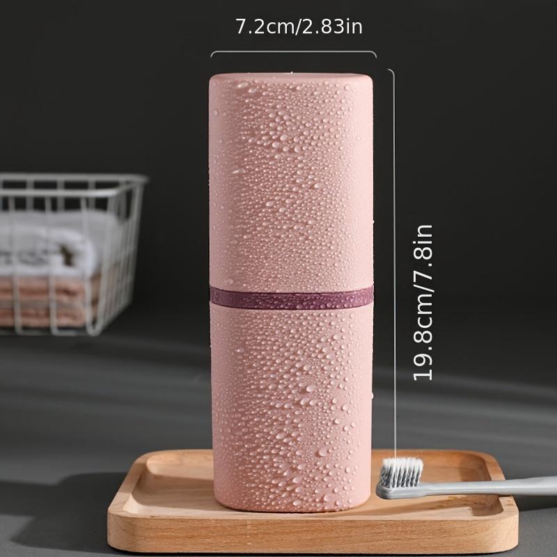 1pc Portable Multifunctional Travel Toothbrush Holder Case - Compact Storage Box for Mouthwash, Toothbrush, and Accessories