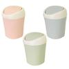 3pcs With Lid Desktop Trash Can Plastic Countertop Trash Bin Portable Waste Container  Dorm Room