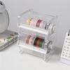 2 Pack Washi Tape Dispenser Cutter Transparent Acrylic Visible Roll Tape Holder Storage Desktop Office Tape Dispensers