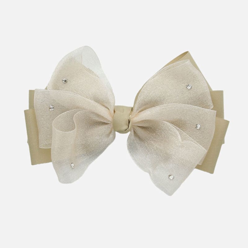 

J.Lauren Glittering Chiffon Cubic Ribbon Auto Hair Pin H01441 single type