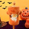 Pet Hooded Sweatshirt Orange Plush Jacket Dog Cat Ghost Sweatshirt Dog Clothes for Small Dogs Hoodie Puppy Clothes