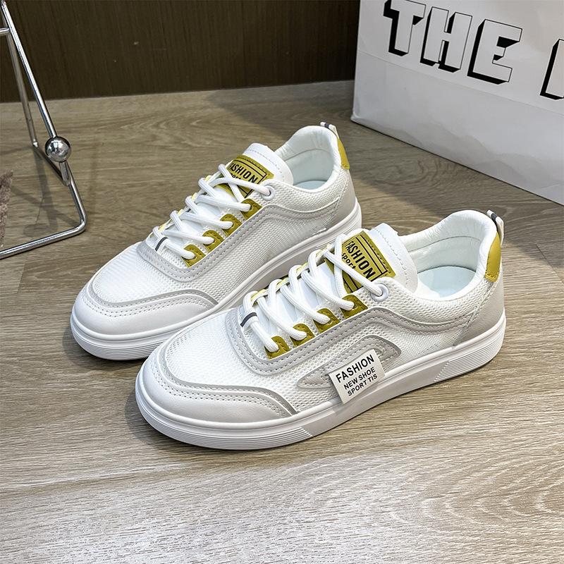 

2025 summer new mesh little white shoes breathable soft sole not tired feet thick sole versatile casual shoes women 35