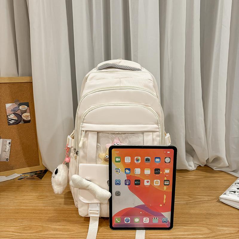 Sac d'école pour collégienne Sac à dos grande capacité pour femme