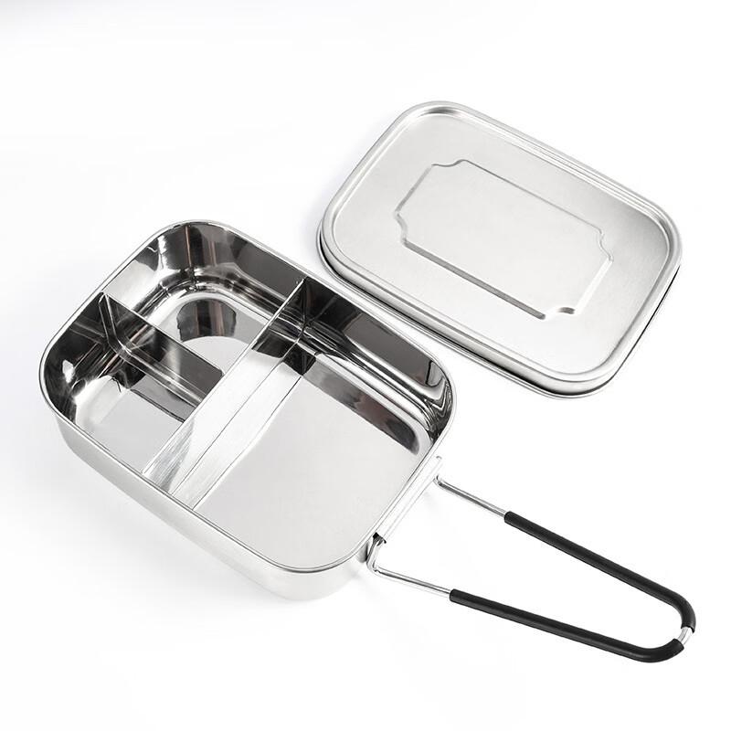 ZISIZ 304 Stainless Steel Leak-Proof Divided Lunch Box