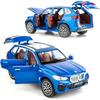 1:32 Compatible for BMW X5 SUV Model Car Toy, Zinc Alloy Pull Back Toy Car with Sound and Light for Kids Boy Girl Gift