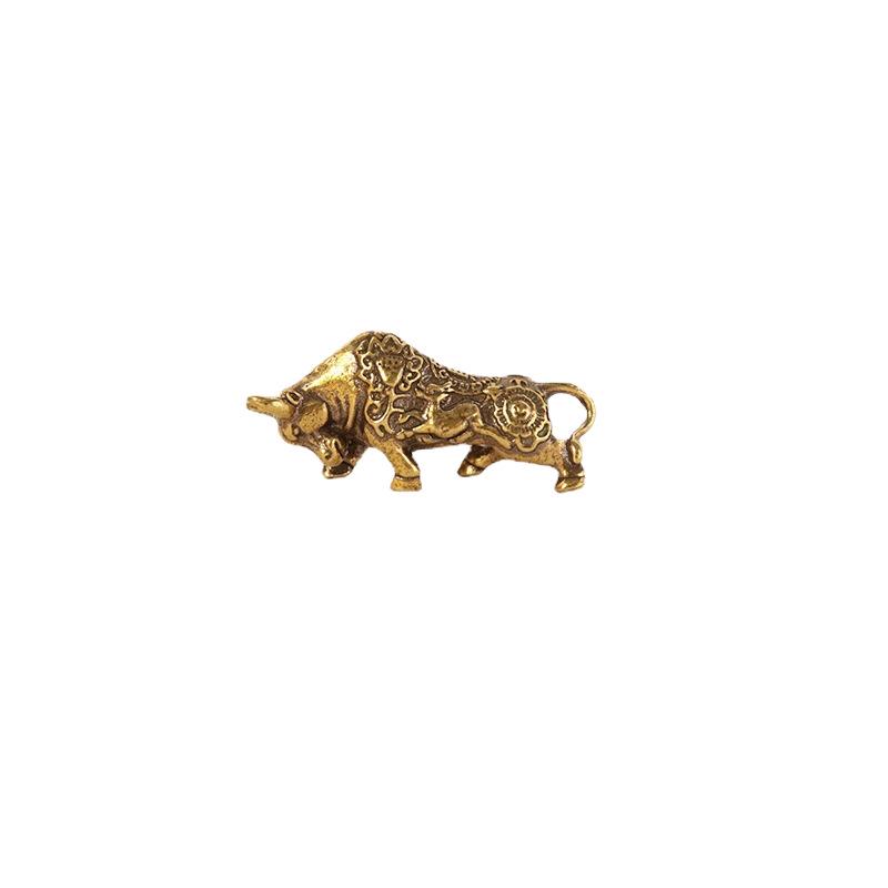 3D Zodiac Animals Pendant: Pure Brass & Copper Car Keychain Accessory