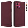 Magnetische Leder-Klapphülle für Motorola Moto G84 G64 G54 G24 Power G34 G14 G04 G04S G73 G53 G23 G13 Brieftasche Kartenfach Handyhülle