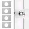 2PCS Door Lock Repair Plate Stainless Steel Circular Lock Fixing Plate Hinge Door Handle Installation Reinforcer Accessories