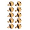 10pcs Watch Crown Spare Parts Noctilucence Stainless Steel Watch Head Replacement Accessories Gold 4.0mm