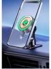 Magnetic Car Phone Holder with 15W Wireless Charger & Retractable Line, Rotating Stable Design