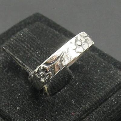 Vintage Bohemian Ring for Women Men Delicate Handmade Carved Flower Ring Engagement Wedding Jewelry Gift