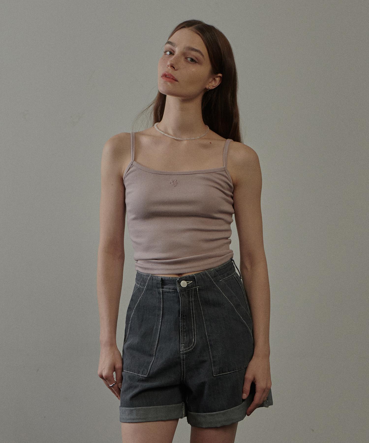 Pandora Fit Regina Crop Logo Sleeveless Sky Blue/Free