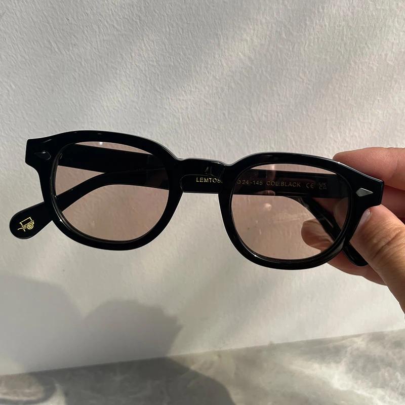 Occhiali da Sole di Alta Qualità Uomo Johnny Depp Lemtosh Occhiali da Sole Polarizzati Donna Marca di Lusso Montatura in Acetato Vintage