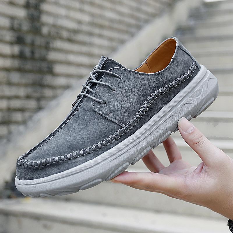 

Мужские ботинки, осенняя кожаная повседневная обувь с высоким берцем, модная хлопковая обувь, ботильоны на плоской подошве, деловая уличная обувь, мужские кроссовки, новые 47 серый