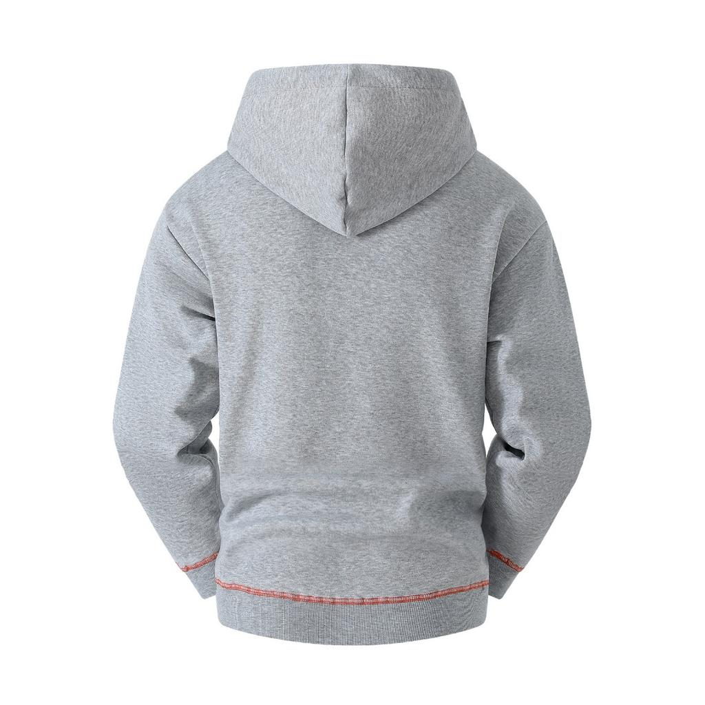 Herbst- und Winterfleece Warmer Herren-Hoodie, Übergröße Lässig Trendiger Reißverschluss-Hoodie Kapuzen-Sweatshirt